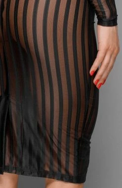 COAXcopenhagen2 Sheer Mesh Pencil Dress - Call Me Claire LINGERIE