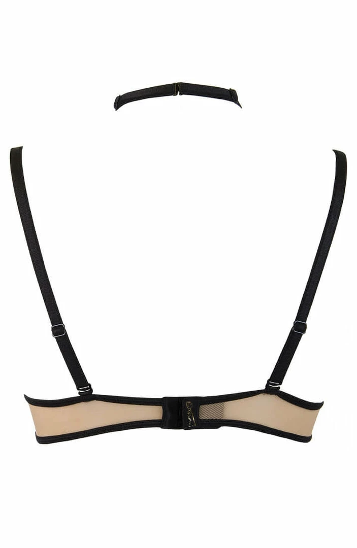 COAXcopenhagen.com Beige Shelf Bra With Black Lace - CHARISMATIC LINGERIE