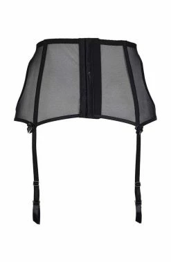 COAXcopenhagen2 PENCHANT - Plus Size Underbust Garter Belt With Silver Shimmer