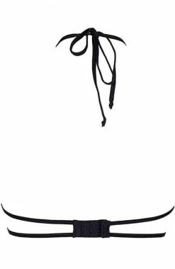 COAXcopenhagen2 LINGERIE Halter Neck Bra With Black Lace - PRECIOUS