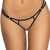 COAXcopenhagen2 Transparent Knickers With Black Lace - PRECIOUS LINGERIE