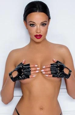 COAXcopenhagen.com Fingerless PVC Gloves - My Prerogative