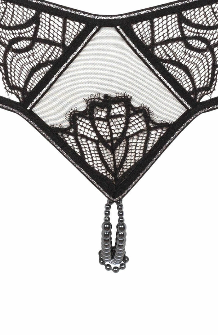 COAXcopenhagen.com Panty With Double Pearl String - Manhattan Panty LINGERIE