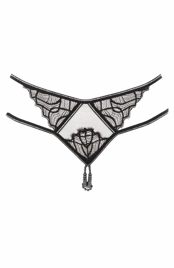 COAXcopenhagen.com Panty With Double Pearl String - Manhattan Panty LINGERIE