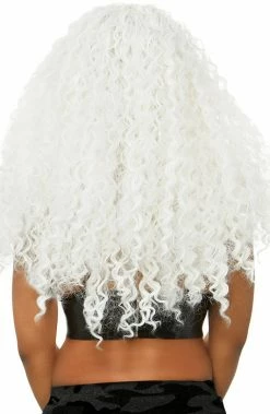 COAXcopenhagen.com Long Curly White Wig