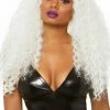COAXcopenhagen.com Long Curly White Wig