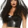 COAXcopenhagen.com ACCESSORIES Long Curly Black Wig With White Stripes