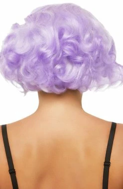 COAXcopenhagen2 Purple Curly Bob Wig Flappers & Gatsby