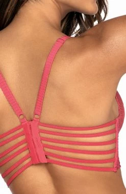 COAXcopenhagen.com Pink Lace Bustier Bra - SIREN