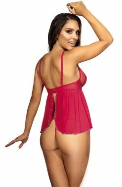 COAXcopenhagen.com LINGERIE Pink Chemise & String - PURE PASSION