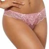 COAXcopenhagen.com LINGERIE Pink Lace Thong - HONEY