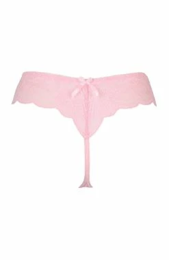COAXcopenhagen.com Pink Lace Thong - EXQUISITE LINGERIE