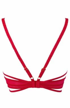 COAXcopenhagen.com Pink Shelf Bra With Cage-strap - RISQUÉ LINGERIE