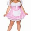 COAXcopenhagen.com Plus Size Pink Gingham Dress Costume - Farm Hair, Don't Care