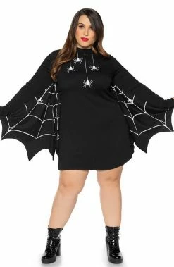 COAXcopenhagen.com Plus Size Jersey Spider Costume - Spiderweb Catch COSTUMES