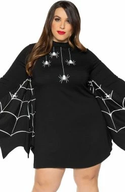 COAXcopenhagen.com Plus Size Jersey Spider Costume - Spiderweb Catch COSTUMES