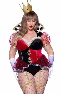 COAXcopenhagen.com Plus Size Queen Of Hearts Costume - Red Wonderland Queen