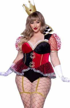 COAXcopenhagen.com Plus Size Queen Of Hearts Costume - Red Wonderland Queen
