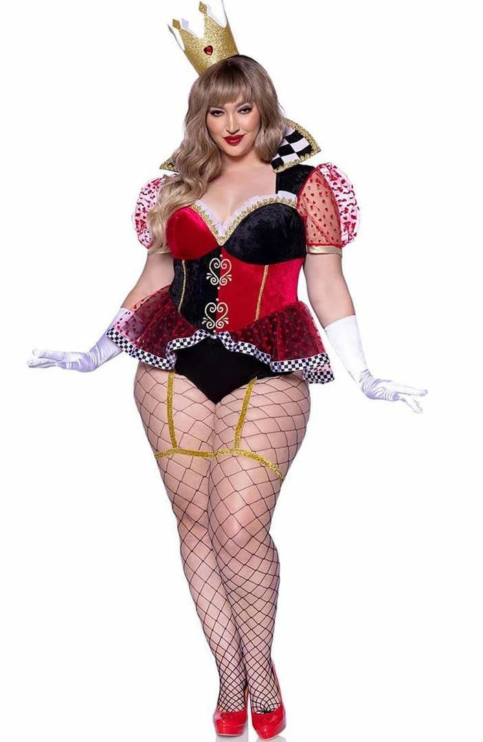 COAXcopenhagen.com Plus Size Queen Of Hearts Costume - Red Wonderland Queen