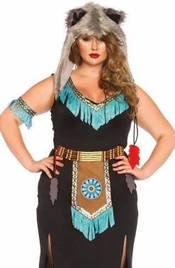 COAXcopenhagen2 Plus Size Indian Costume - Wolf Warrior COSTUMES