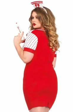 COAXcopenhagen2 Plus Size Nurse Costume - Heartbeat Holly COSTUMES