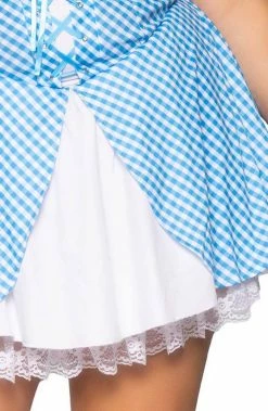 COAXcopenhagen.com Plus Size Blue Gingham Dress Costume - Farmer Girl COSTUMES