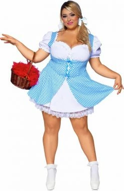 COAXcopenhagen.com Plus Size Blue Gingham Dress Costume - Farmer Girl COSTUMES
