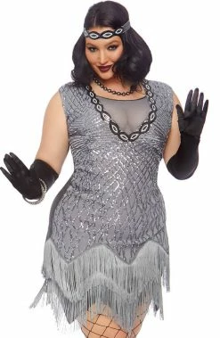 COAXcopenhagen.com COSTUMES Plus Size Flapper Girl Costume - Roaring Roxy