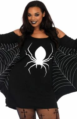 COAXcopenhagen2 COSTUMES Plus Size Spider Costume - Miss Black Spider