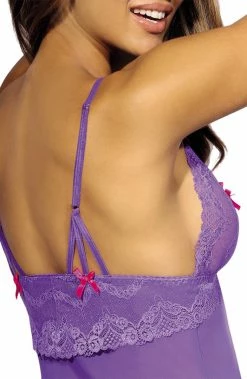 COAXcopenhagen.com Purple Chemise & String - DANITY