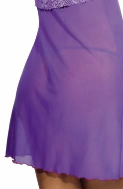 COAXcopenhagen.com Purple Chemise & String - DANITY