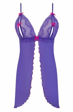 COAXcopenhagen.com Purple Chemise & String - DANITY