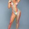 COAXcopenhagen.com Multi Colored Bodysuit & Thigh Highs - Rainbow Rebel LINGERIE