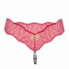 COAXcopenhagen.com LINGERIE Red Double Pearl String - Sydney Dark Double