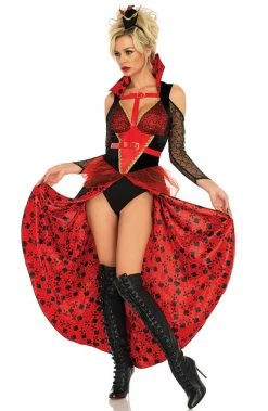 COAXcopenhagen2 COSTUMES Queen Of Hearts Costume - Red Rebel Queen