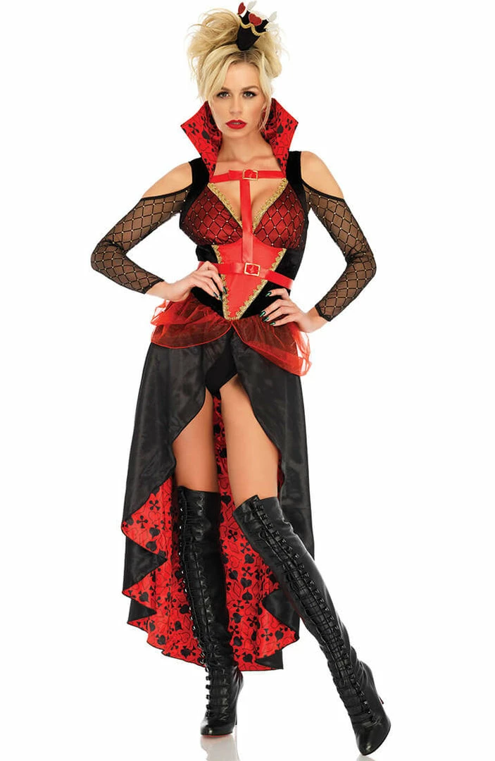 COAXcopenhagen2 COSTUMES Queen Of Hearts Costume - Red Rebel Queen