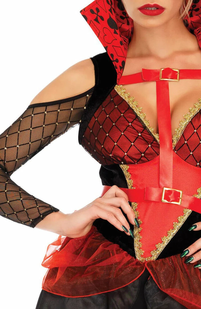 COAXcopenhagen2 COSTUMES Queen Of Hearts Costume - Red Rebel Queen