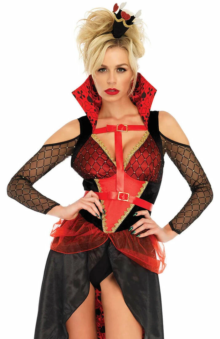 COAXcopenhagen2 COSTUMES Queen Of Hearts Costume - Red Rebel Queen