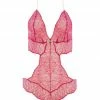 COAXcopenhagen.com Red Bodysuit With Single Pearl String - Sydney Body Single