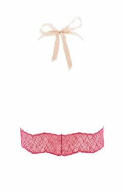 COAXcopenhagen.com Red Bralette With Pearl Strand - Sydney Bra Bras