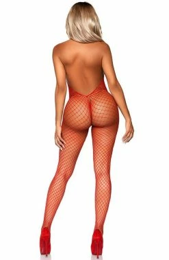COAXcopenhagen.com Red Industrial Net Bodystocking - Tease Me Please Me