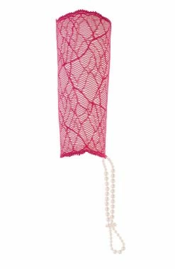 COAXcopenhagen.com Red Glove With Stimulating Pearls - Sydney Glove The Original Pearl Collection