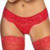 COAXcopenhagen.com Red Lace Brazil Panty - ROMANCE