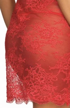 COAXcopenhagen.com Red Lace Lingerie Dress - ECLIPSE