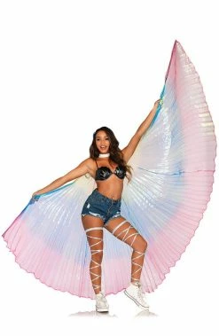 COAXcopenhagen2 Rave Costumes Rainbow 360 Degree Isis Wings