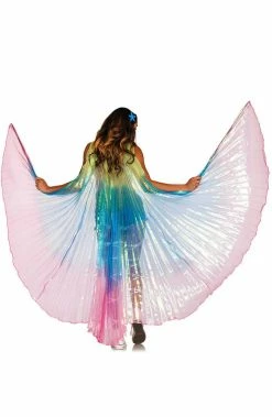 COAXcopenhagen2 Rave Costumes Rainbow 360 Degree Isis Wings