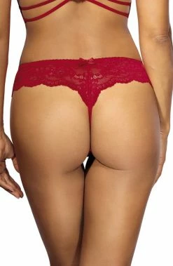 COAXcopenhagen.com LINGERIE Red String Panty - TANTALIZING