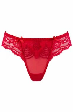 COAXcopenhagen.com LINGERIE Red String Panty - TANTALIZING