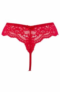 COAXcopenhagen.com LINGERIE Red String Panty - TANTALIZING