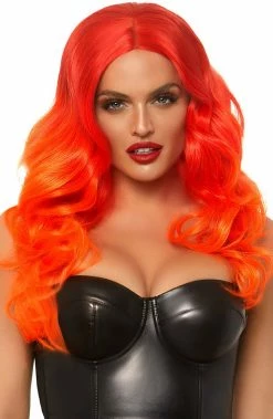 COAXcopenhagen2 ACCESSORIES Red And Orange Ombré Wig